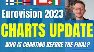 EUROVISION CHARTS UPDATE - Who is charting on the day of the Grand Final of Eurovision 2023?