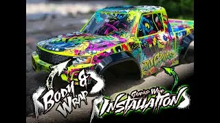 Невероятная графическая пленка Hop-Up на спортивном кузове Traxxas TRX4!