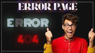 How to Create Beautiful 404 Error Page in HTML & CSS | Web Design Tutorial