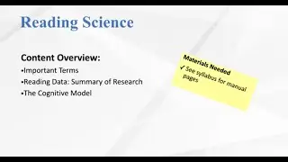 Reading Science