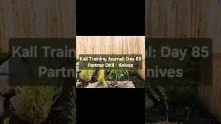 Kali Training Journal: Day 85 - Partner Drill - Knives #kali #shorts