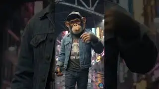 monkey Monkey vlogger walk like a Mafia | #music #rap #song #rapfans #rapartist