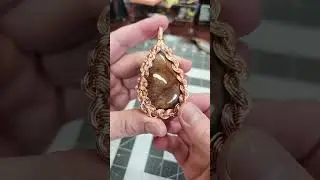 Wire Wrapping Tutorial  #wirewrapjewelry #wirewrapped #wirewrappedpendant #wirewrappedjewelry