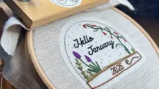 Stick and Stitch - Snow globe January 2025 ❄