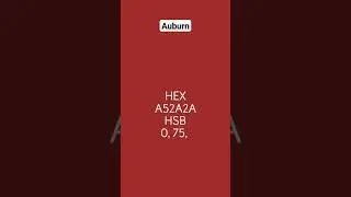 HTML color code Auburn | HEX Codes 