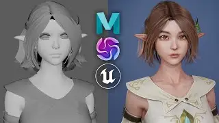 FANTASY HAIR CREATION - NO SPEEDUP, NO XGEN, in under 58 minutes!