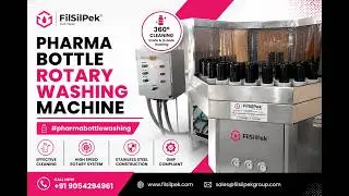 Pharma Bottle #Rotary #Washing machine, #pharmabottlewashing - Filsilpek - +919054294961