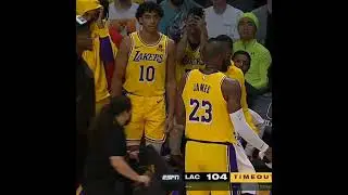 Lebron James and Max Christie fight &ndash; Los Angeles Lakers