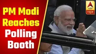 PM Modi Reaches Polling Booth To Cast His Vote | ABP News