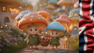 ✨ Magical Mushroom Village | Cute Forest Animals |#kidseducation #kidsfun #cuteanimals