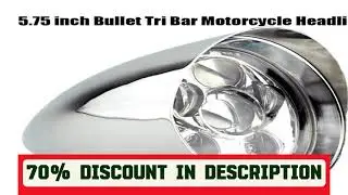 A must-have product! 5.75 inch Motorcycle Bullet Tri Bar Motorcycle Headlight for Harley Sportster