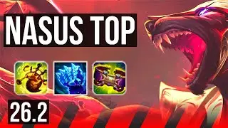 NASUS vs MALPHITE (TOP) | 50K damage, Unsealed Spellbook | KR Master | 26.2