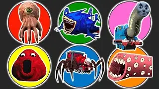 Spin Wheel Monster Brain Eye, Shin Sonic, Thomas Lipan, Pou, Choo Choo Charles, Train Eater