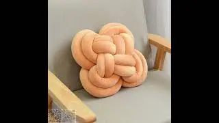handweave knot pillow