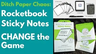 Ditch Paper Chaos: Rocketbook Sticky Notes CHANGE the Game (Paperless Productivity)