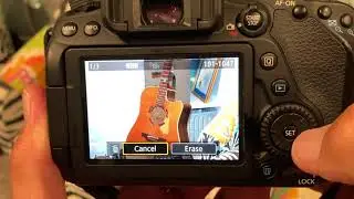 How to manually delete images or video from your Canon 80D SLR Camera
