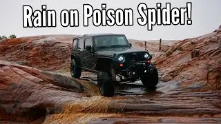 Caught in the RAIN on Poison Spider! | Absolutely Amazing Trail! | Moab, Utah Off-roading