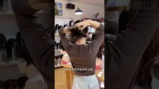 😱 Bald to Full Hair in 10 Seconds | Hair Wig Transformation #Shorts #FunnysShorts