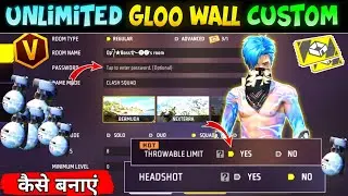Unlimited Gloo Wall Custom Kaise Banaen | Custom Me Global Unlimited Kaise Karen | Headshot Custom