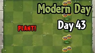 Plants vs Zombies 2 - Modern Day - Day 43: Produce Sun with help from Punk Zombies