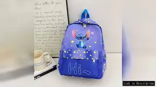 Stitch Anime Boys Backpack, Cute Small Capacity Girls Schoolbag, School And Travel Knapsack With Adj