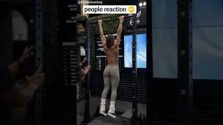 people reaction 🙄😱 #calisthenics #public#motivation #reaction #streetworkout #aura #shorts #gym