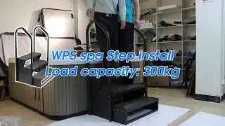 Swim Spa steps install WPS 3-1 Easy to AssembleDurable Aluminum FrameNon-Slip Composite Tread