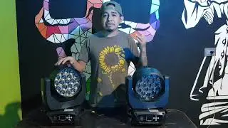 Moving Head DJ Lighting 19x15W Zoom Beam Wash DMX Light Lyre RGBW 4In1 DMX Effect LED Dance Lights