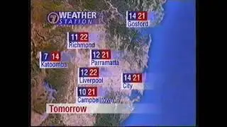 Seven News Weather Update with Sonia Kruger - 1999 Australian TV Commercial