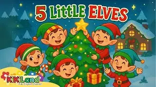 Five Little Elves | Fun Christmas Song for Kids | Nursery Rhymes