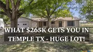 Temple TX Real Estate | Affordable Home on Huge Lot + Workshop | $265,000