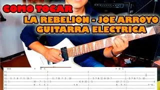 Como tocar la Rebelion Joe Arroyo en Guitarra Electrica TABS| Como tocar no le pegue a la negra #VE5