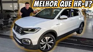 Volkswagen T-Cross Highline 2021 - Tem muita POT&Ecirc;NCIA e muito PL&Aacute;STICO tamb&eacute;m!