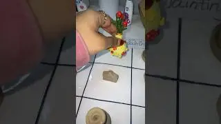 2/12🔥mini clay pot painting challenge 🤩#diy #artscraft #challenge #viral #painting