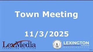Special Town Meeting 2025-2 - November 3, 2025