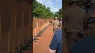 Learning leverage on a handgun #rangeday #shooting #glock #shorts #shortsvideo #tactical