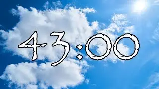 43 Minute Timer | Sky Clouds | NO Music