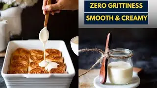 2 mins Creamy Glaze Recipe without Powdered Sugar in just 2 steps