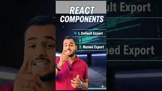 👉Default Export vs Named Export in React | Simple Explanation with Examples