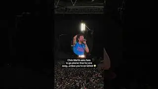 Chris Martin's hilarious request to fans at Coldplay's Wembley show #coldplay #chrismartin