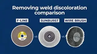Removing weld discoloration: product comparison