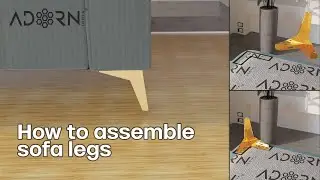 How to assemble Triangular sofa legs | Adorn India