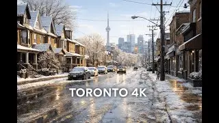 Drive Through the Heart of Toronto | Downtown Neighbourhoods in Real 4K