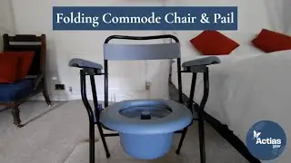 Folding Commode Chair & Pail (67363)