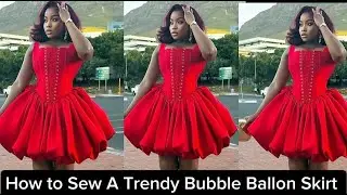 How To Make A BUBBLE | BALLON SKIRT/ Sewing Tutorial /Beginner Friendly