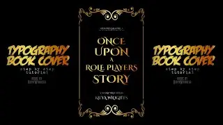 TYPOGRAPHY BOOK COVER | TUTORIAL