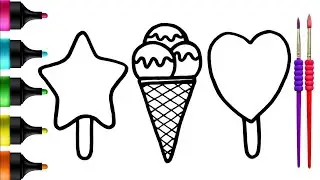 🍦Ice Cream Art Adventure: Drawing, Painting & Coloring for Kids & Toddlers | Let's Create Together🎨