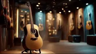 Echoes of Strings | AI EDM Guitar Store Dream