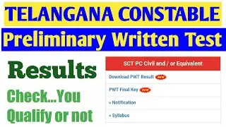 Telangana constable prelims exam results announced and how to check online ts constable results