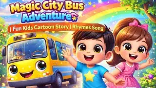 Magic City Bus Adventure 🚌✨ | Rhymes Song | Cute 3D Cartoon Story #cartoon #shortfilm